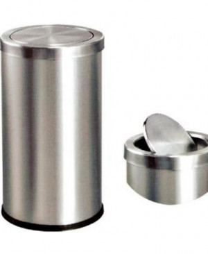 THÙNG RÁC INOX NẮP LẬT A54