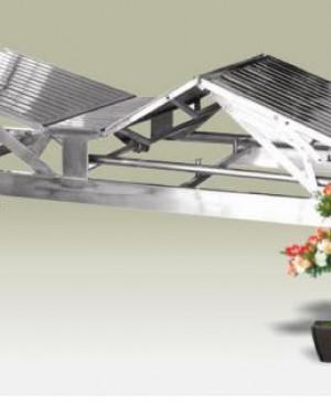 GIƯỜNG CẤP CỨU ĐA NĂNG 2 TAY QUAY  INOX  KÝ HIỆU: GCC - 01