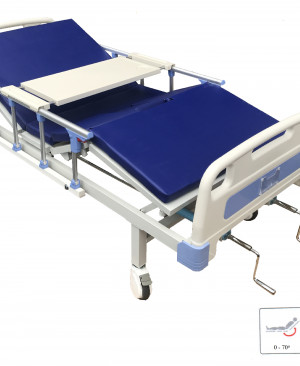 GIƯỜNG BỆNH NHÂN HAI TAY QUAY CÓ BÁNH XE Model: GC – 06ABS