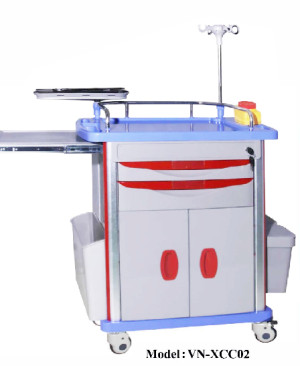 Xe đẩy thuốc cấp cứu Model: VN – XCC 01